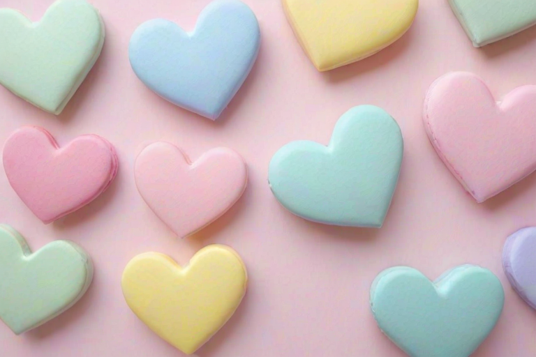 pastel heart background