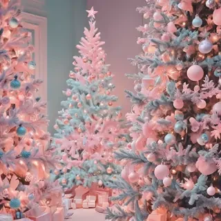 pastel aesthetic christmas wallpaper