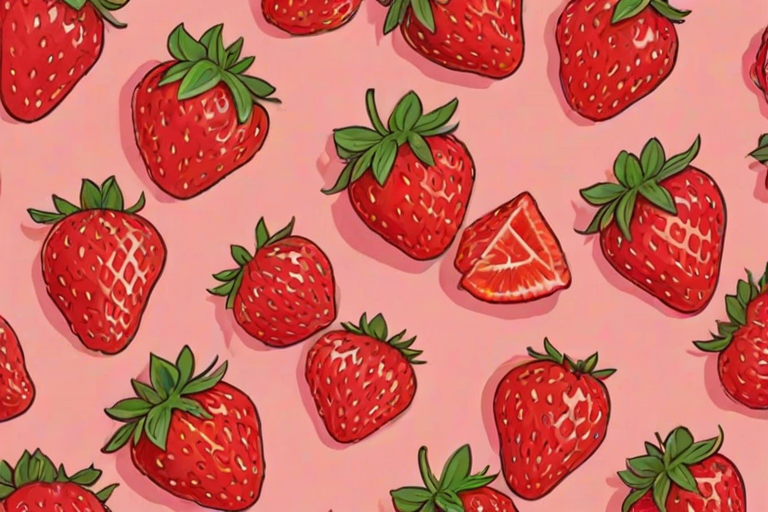aesthetic strawberry wallpaper