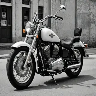 motorcycle clipart black and white