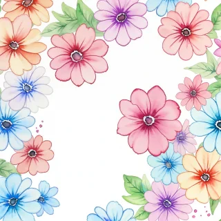 flower watercolor background