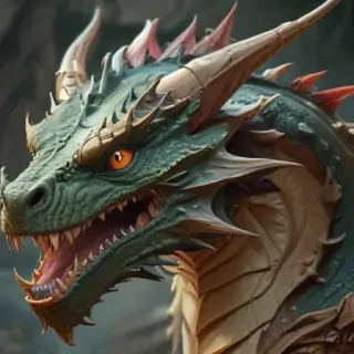 cartoon drawing of a dragon