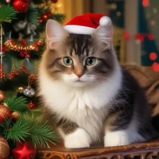 merry christmas cats images