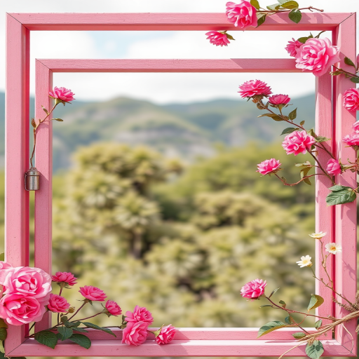pink frame png