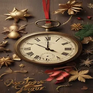 happy new year vintage