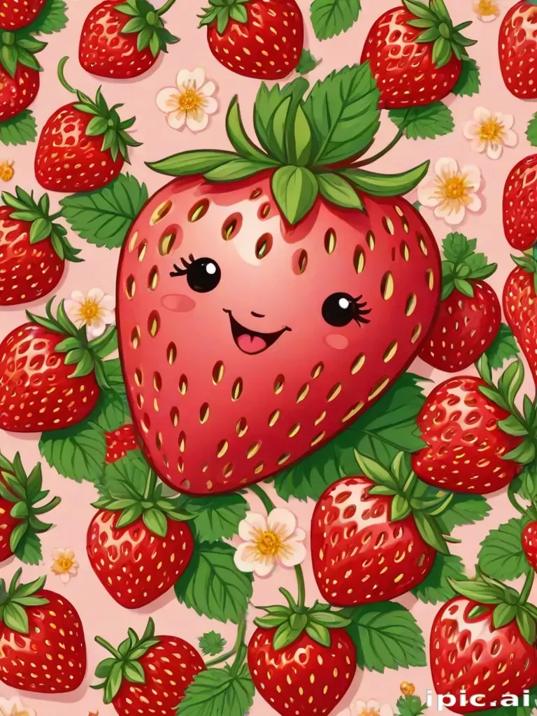 strawberry cute wallpaper