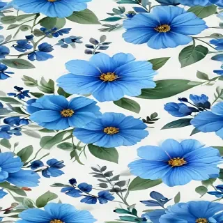 blue flowers transparent background