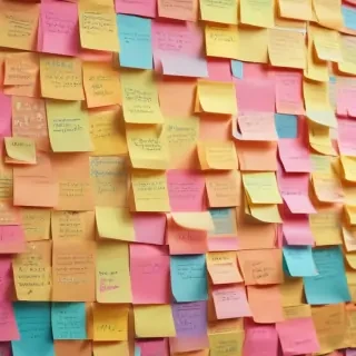 sticky note background