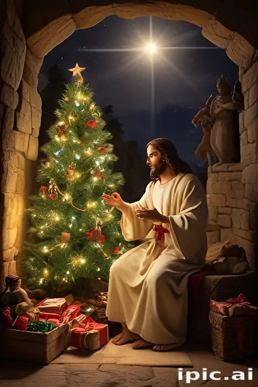 jesus at christmas images