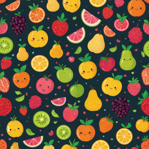 cute fruit backgrounds