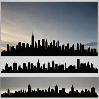city silhouette png