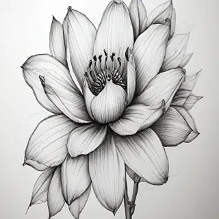 flower line work