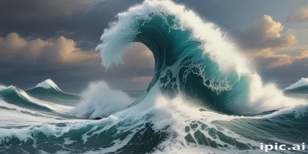 great wave wallpaper