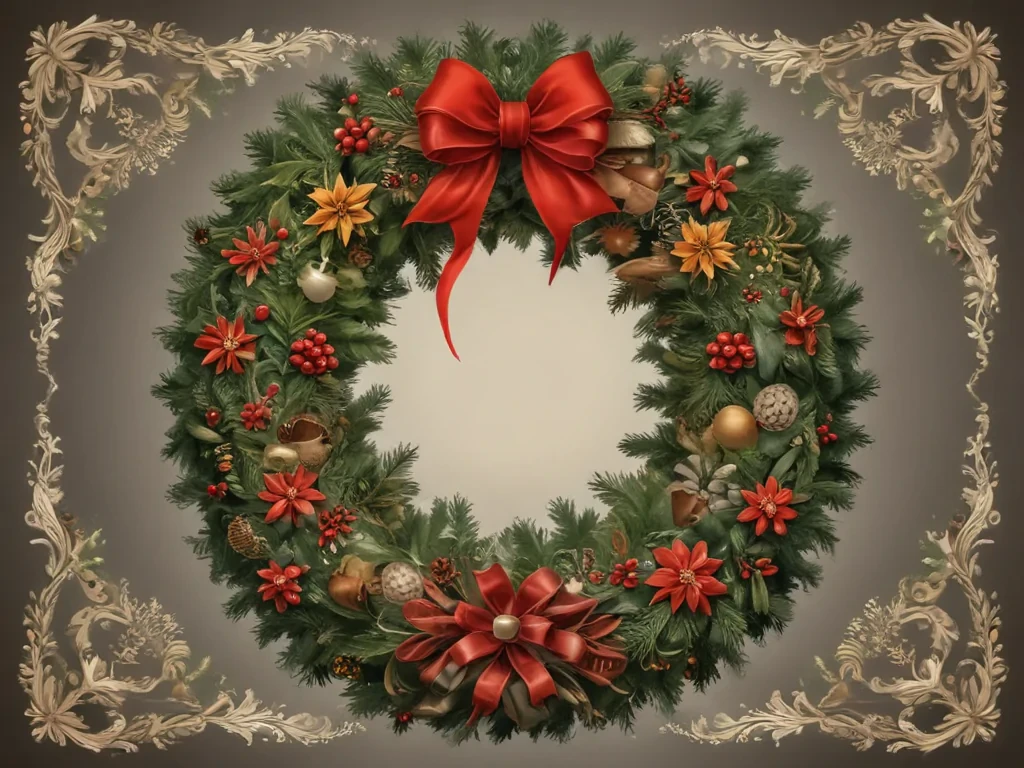 christmas wreath clip art