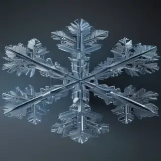 transparent snowflake