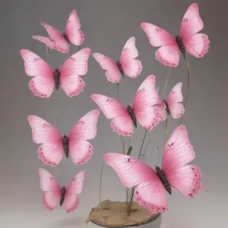pink butterflies png