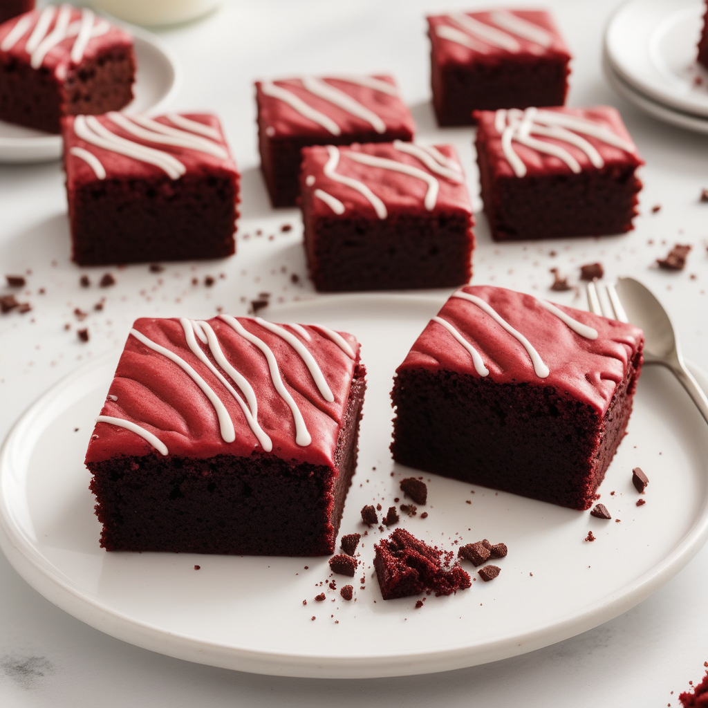 brownies with red velvet cake mix