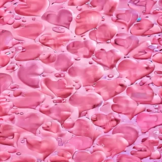 pink hearts background