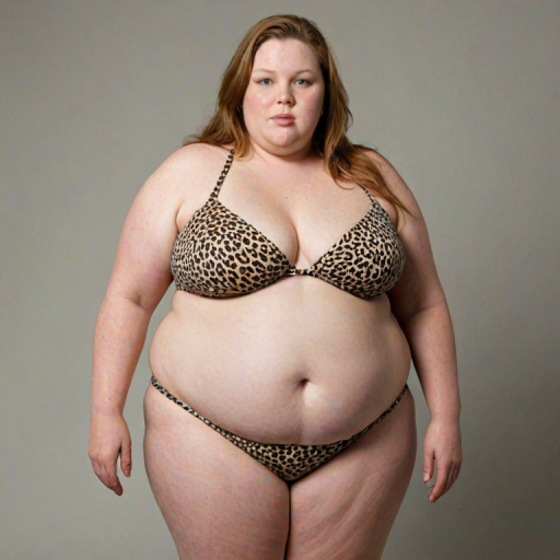 morbidly obese woman in bikini
