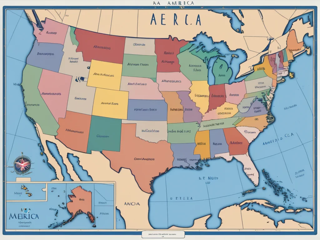 map of america