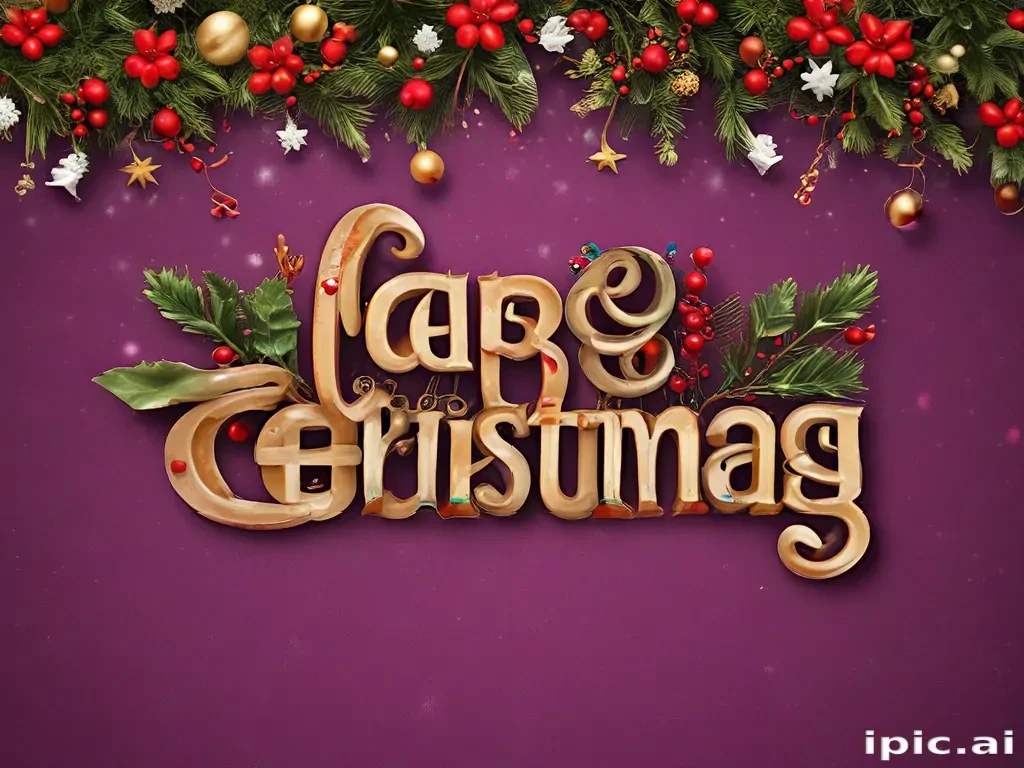 text merry christmas png