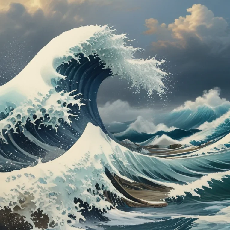 great wave wallpaper