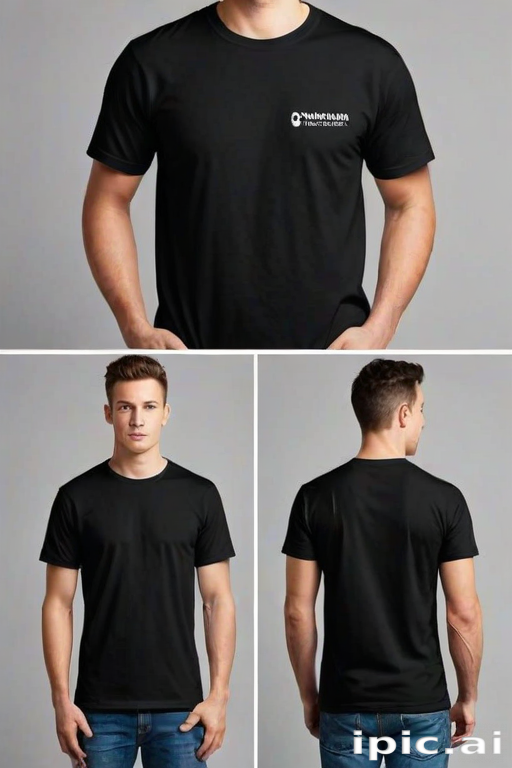 black shirt mockup