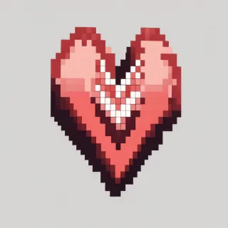 pixelated heart png