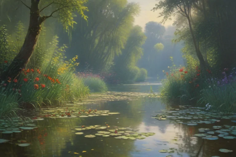 monet painting wallpaper