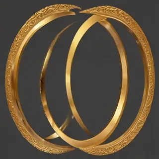gold circle png