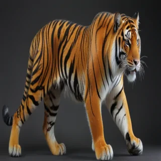 transparent tiger
