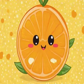 cute orange background