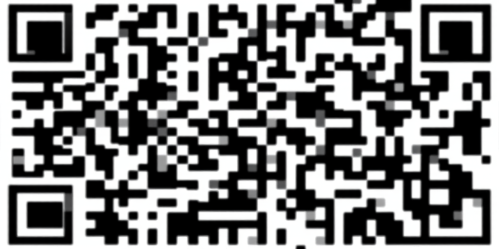 Generate a high-resolution QR code with a clean black and white design, focus on sharpness, ISO 100, aperture f/8, 35mm lens, shot from a straight-on perspective using a digital SLR camera.