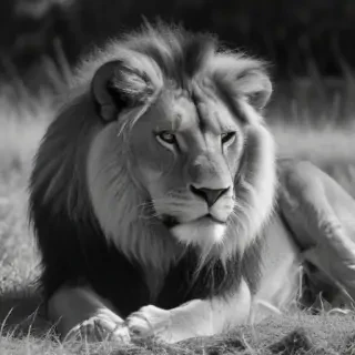 lion black and white pictures