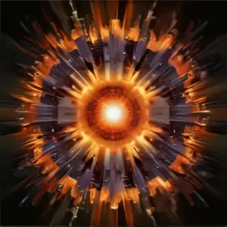 transparent explosion