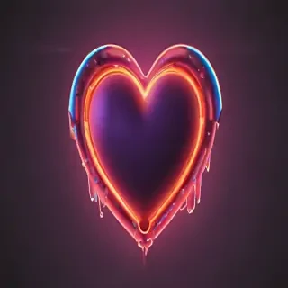 neon heart png
