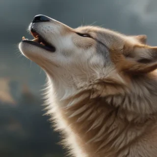 wolf howling png