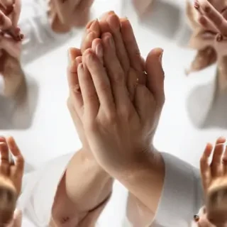 prayer hands transparent background