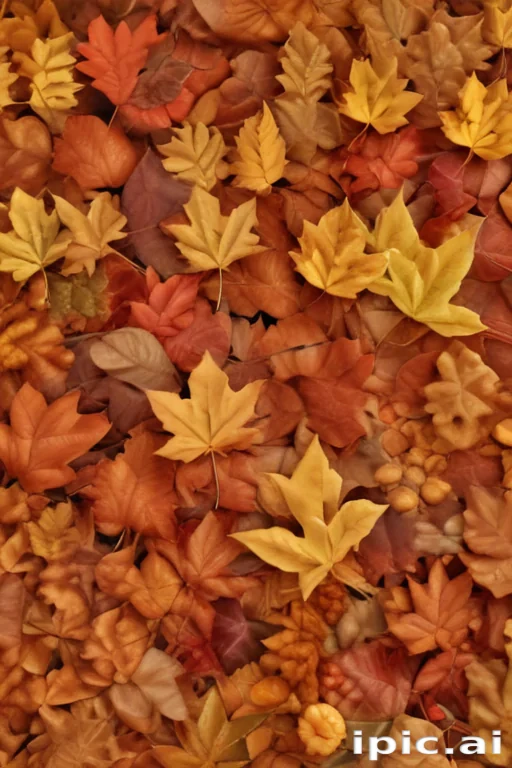 fall leaves aesthetic
