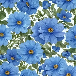 blue flowers png