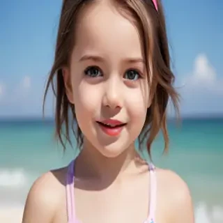 ai little girl in bikini