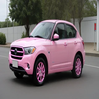pink car png