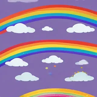 rainbow transparent background