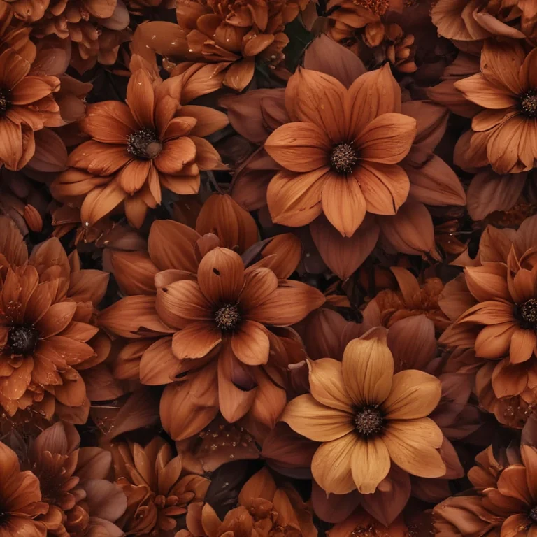 aesthetic brown flowers