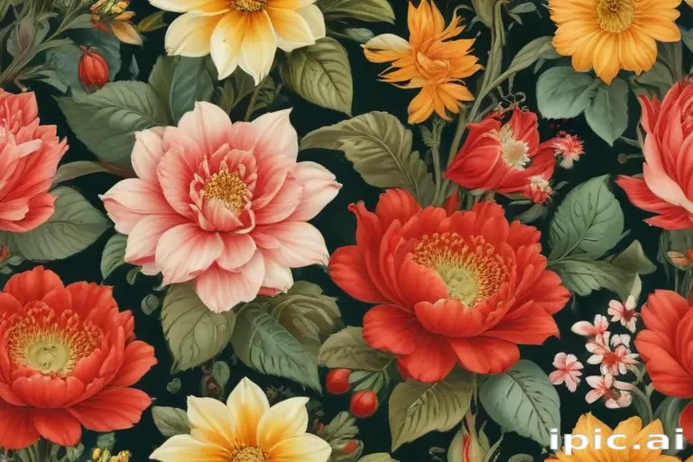 vintage flower illustration