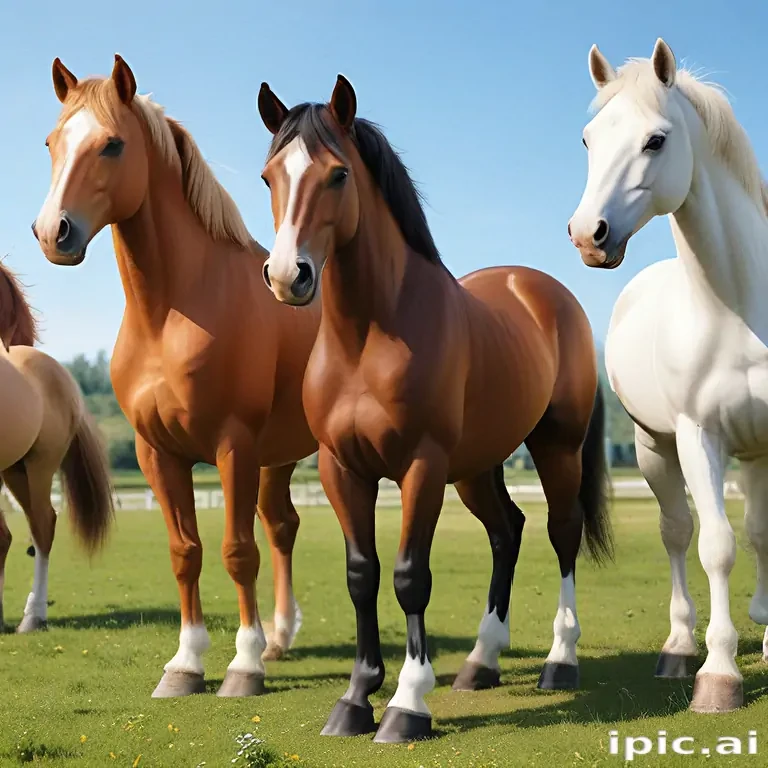 cartoon horses
