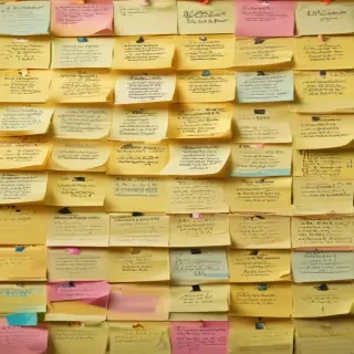 sticky note background