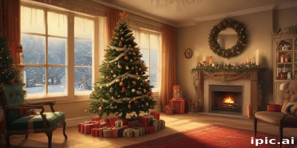 retro christmas image