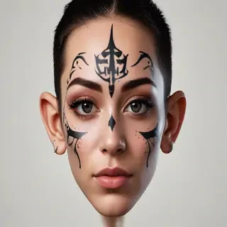 face tattoo png