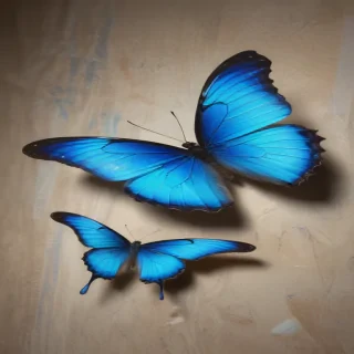 blue butterfly aesthetic